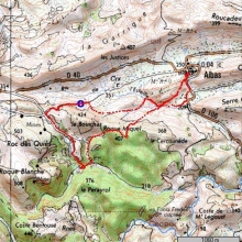 carte Autour du Bouichas