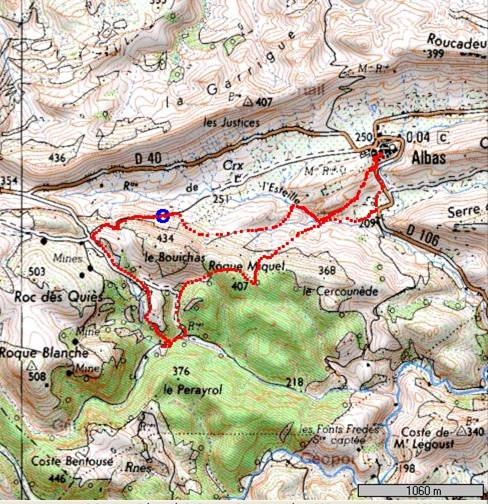 carte Autour du Bouichas