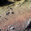 Exemples de pigments visibles juste au nord de la Croix de Fer